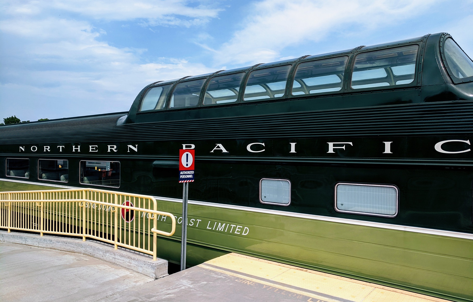 A private car pulled by the train, Albany, N.Y.